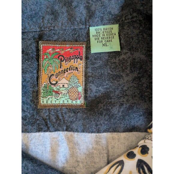 Pineapple Connection XL Vintage Tropical Hawaiian Aloha Shirt - Picture 3 of 5